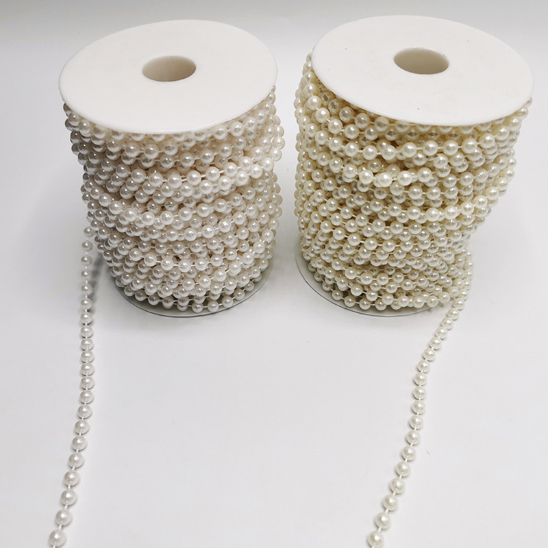 5Meter/Set White Pearl Chain 4 - Pearl Trim Chain review and price