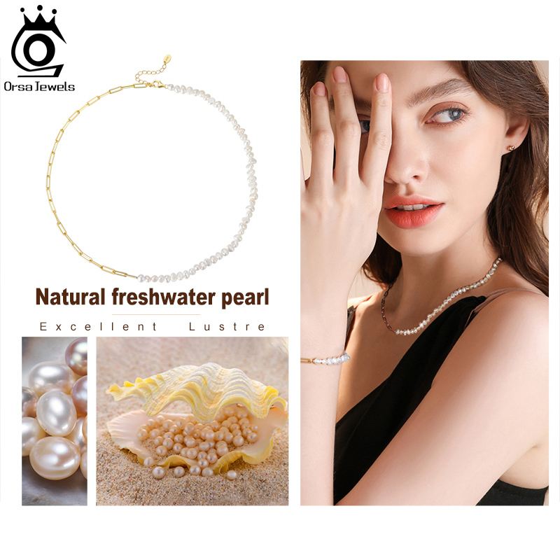 ORSA JEWELS Half Pearl Chain C - Pearl Trim Chain review and price