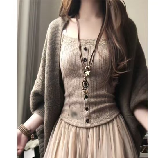 Champagne Cream Korean Elegant - Elastic Lace Trim review and price