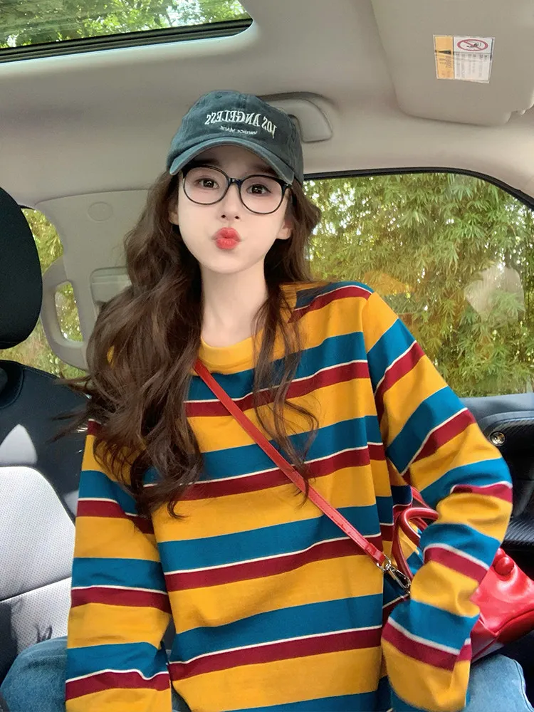 Women Color Block Striped Long - Embellish Knit review and price