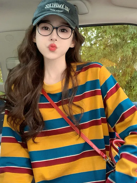 Women Color Block Striped Long - Embellish Knit review and price