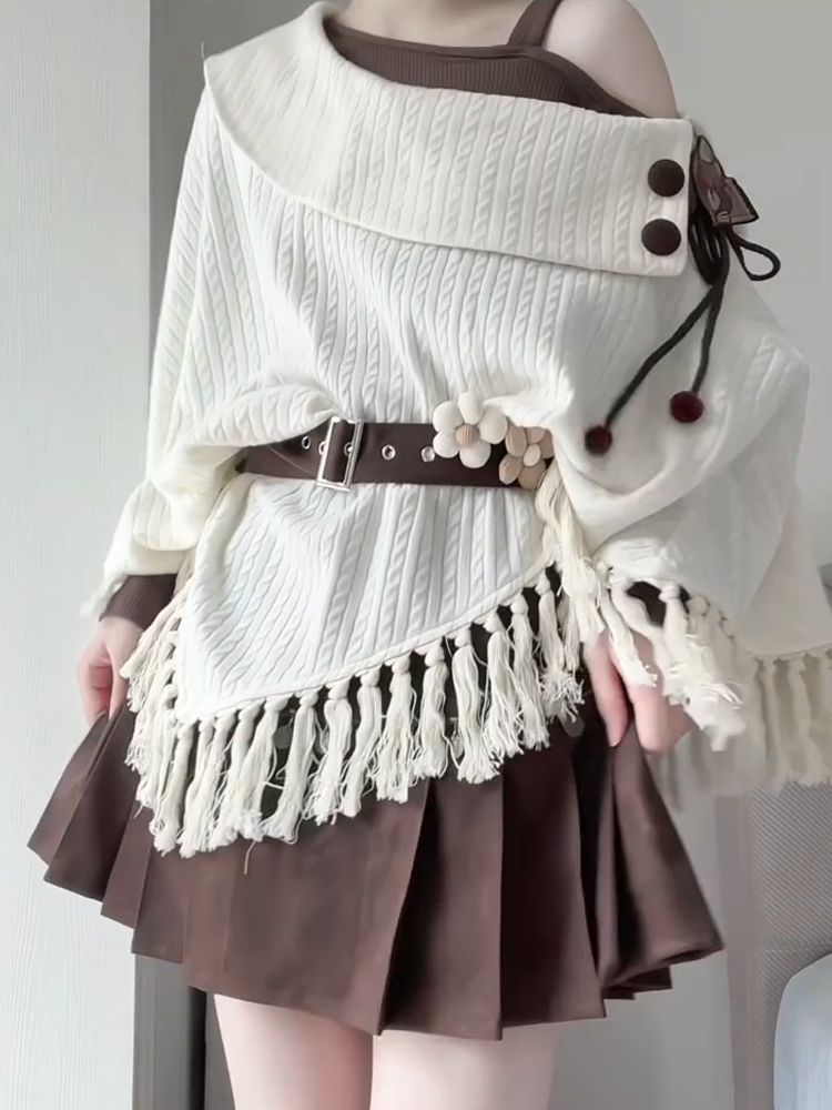 Japanese Vintage Mori Kei 2pcs - Tassel Fringe Trim review and price