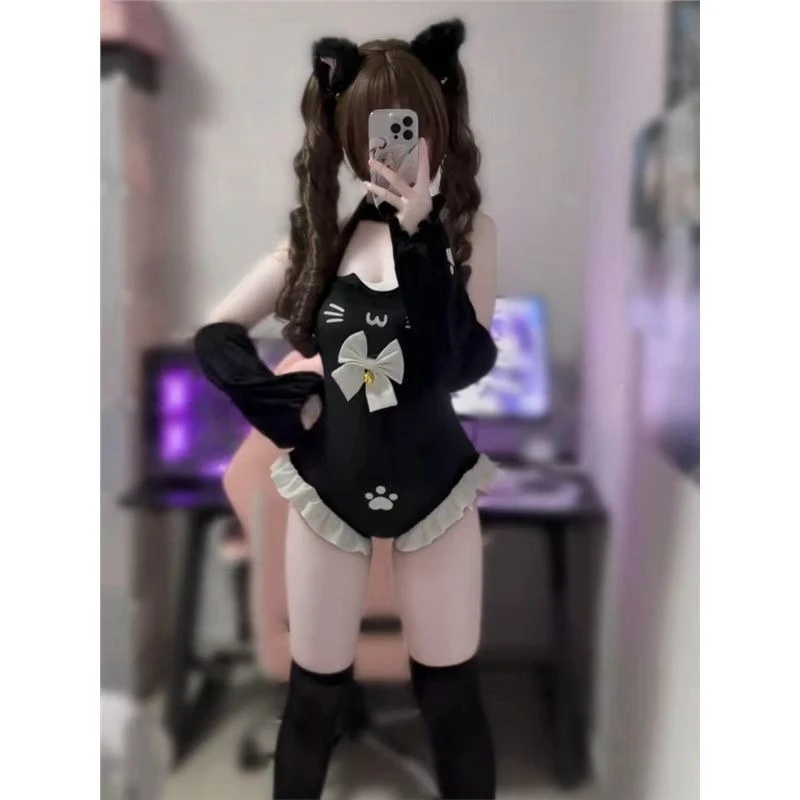Japanese Cat Kawaii One-Piece  - Embellish Knit review and price