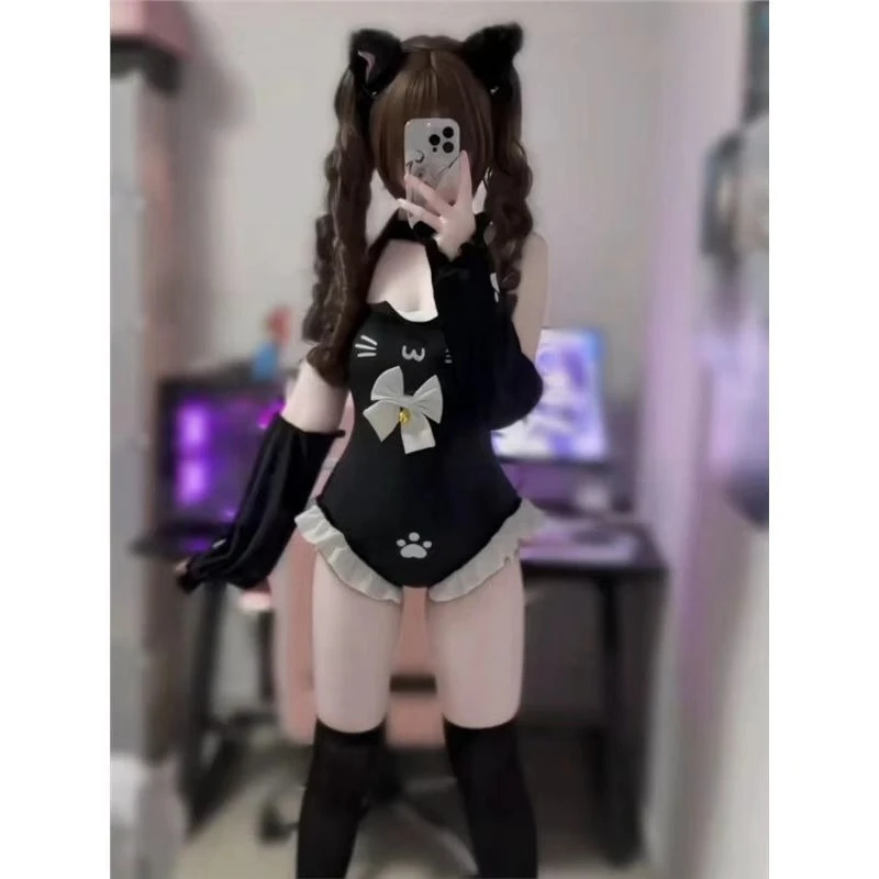 Japanese Cat Kawaii One-Piece  - Embellish Knit review and price