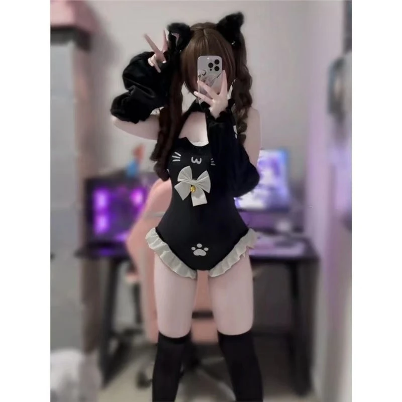 Japanese Cat Kawaii One-Piece  - Embellish Knit review and price