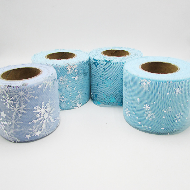 6cm*25yds Organza snow flower  - Organza Ribbon Spool review and price
