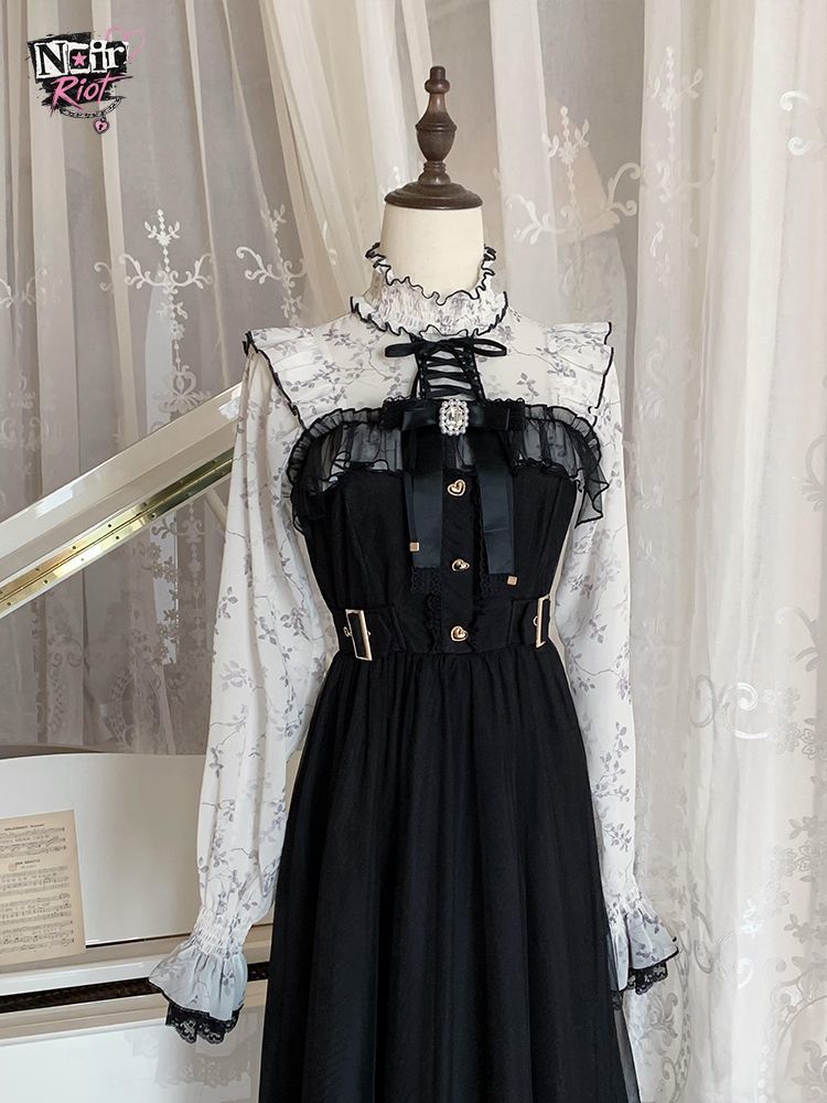 French Vintage Lolita Dress Wo - Elastic Lace Trim review and price